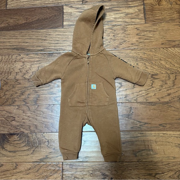 Carhartt Brown Fleece Bodysuit - Picture 1 of 10